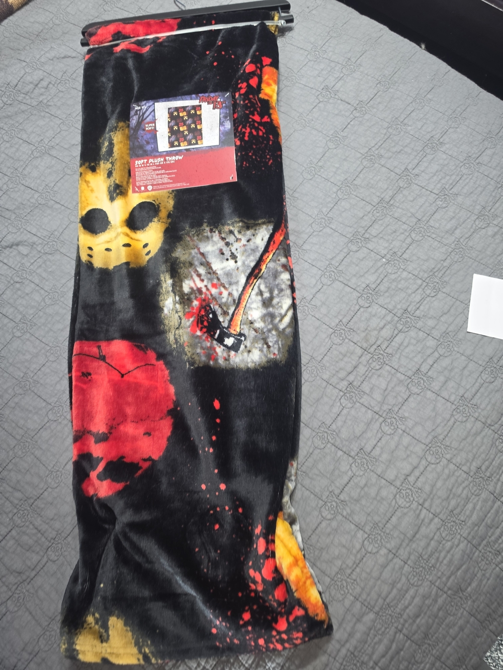 Friday thd 13th Horror themed Blanket